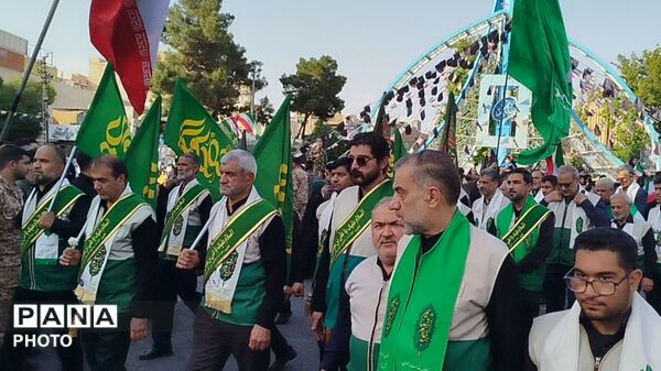 نمایش اقتدار و حمایت جان فدائیان امام رضایی ورامین