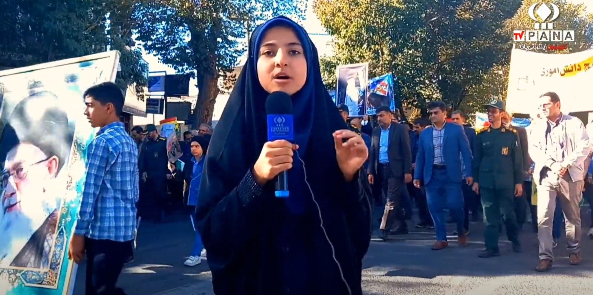 دانش آموزان نایینی از دلیل حضور خود در راهپیمایی استکبار ستیز ۱۳ آبان میگویند