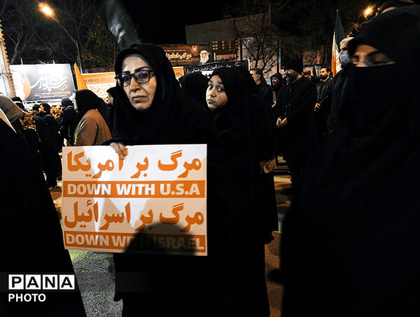 حضور ملت غیور بجنورد در شهرستان بجنورد  پی شهادت رهبر انقلاب 