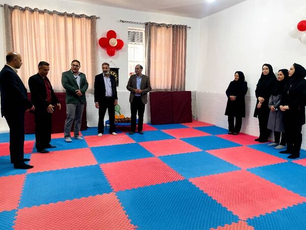 افتتاحیه کلاس درس تربیت‌بدنی در مدرسه قرآنی آیت الله غفاری شهرستان خاتم 