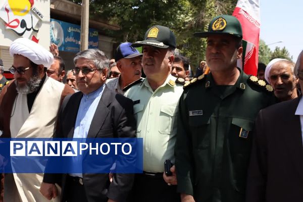 راهپیمایی جمعه خشم علیه جنایات رژیم غاصب صهیونیستی در کوهدشت