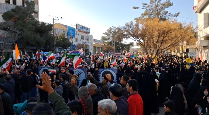 خروش مردم تربت جام در محکومیت جنایات تروریست‌های مسلح اجیر شده آمریکا و اسرائیل