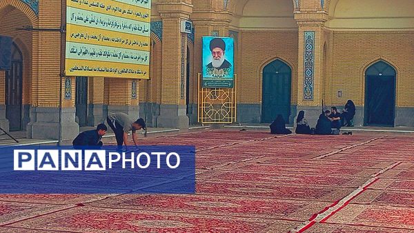 آماده سازی زیارتگاه شهید مدرس برای نماز عید سعید فطر