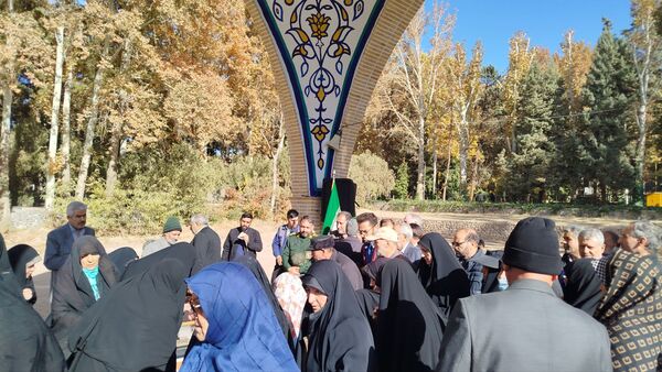 مراسم پر فیض دعای ندبه به همراه آئین رونمایی و عطرافشانی سنگ یادبود شهید گمنام 