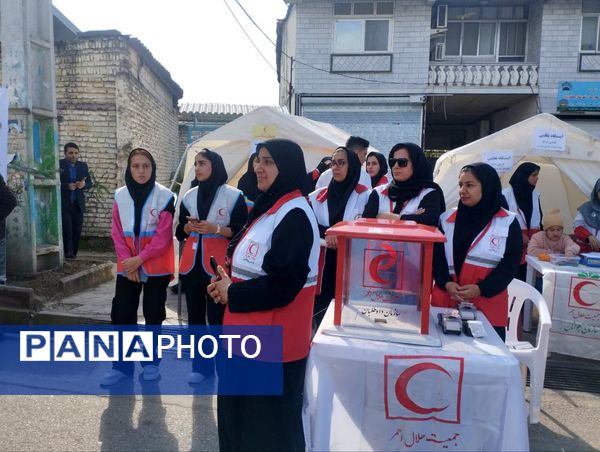 مراسم راهپیمایی ۱۳ آبان در شهرستان میاندورود