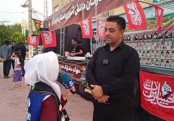 موکب «عشاق‌الحسین(ع)» جلوه‌ای از مسئولیت‌پذیری دانش‌آموزان بود