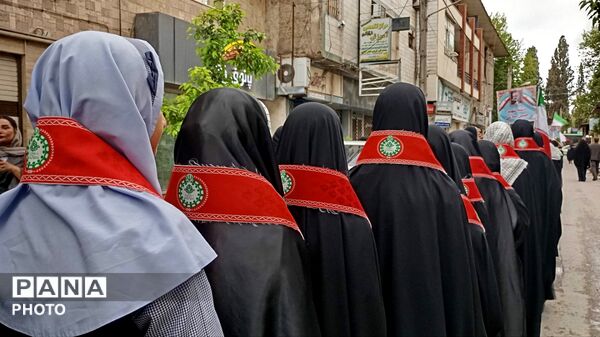 رژه اقتدار دختران معصومی در گرگان
