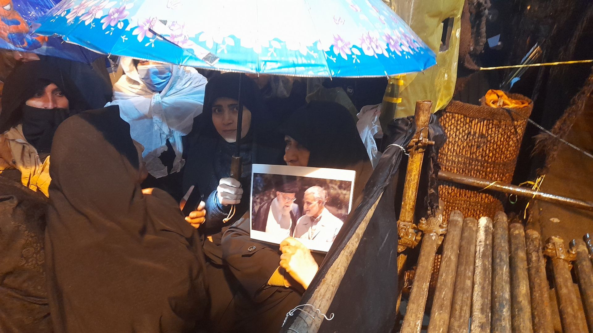 نورآباد، بیعت با رهبری در دل باران 