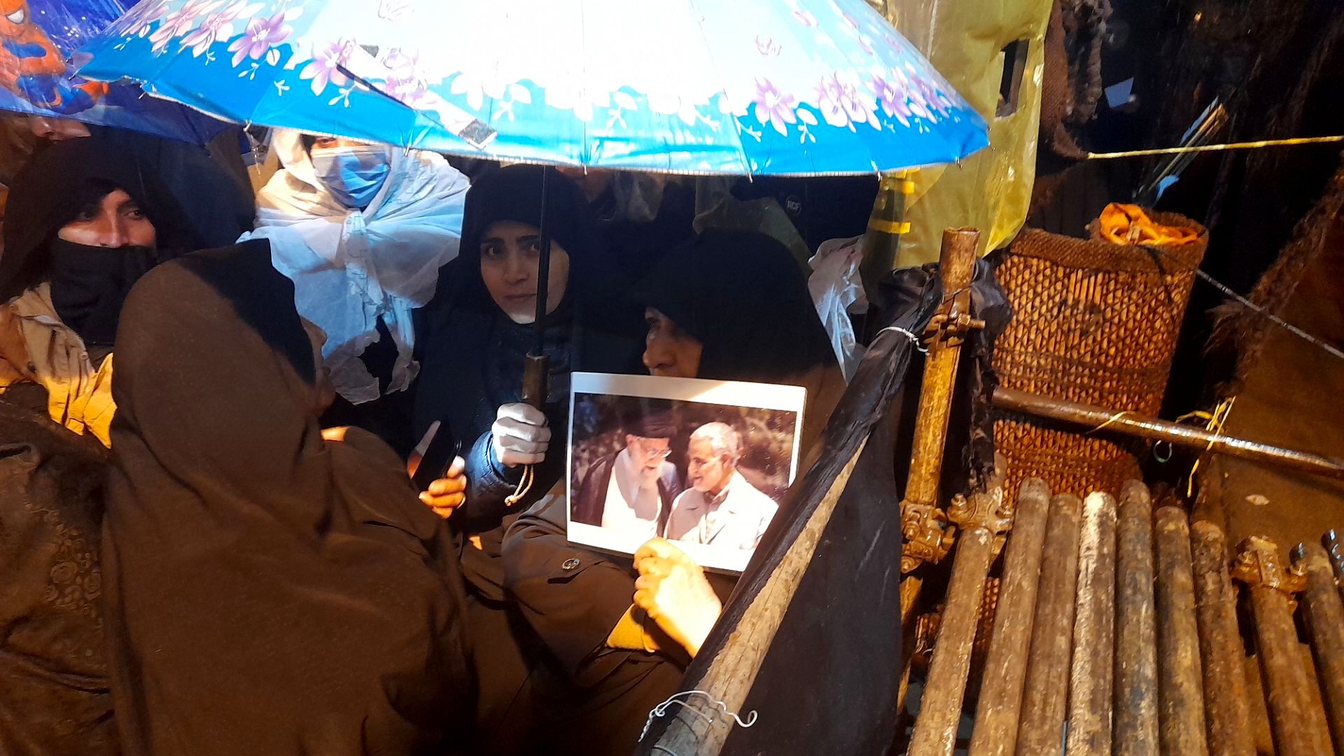 نورآباد، بیعت با رهبری در دل باران 