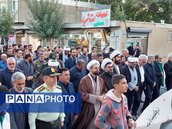 تجمع مردم خرمدره در محکومیت ترور شهید سیدحسن نصرالله