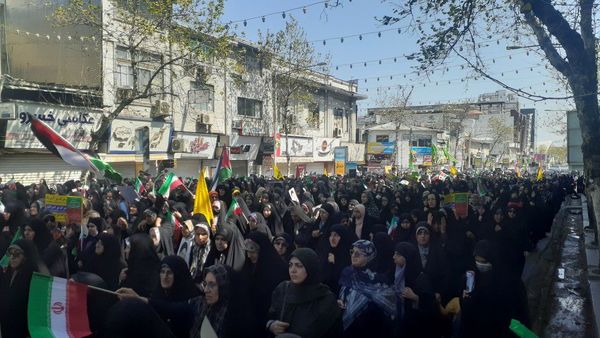 راهپیمایی روز قدس در قائمشهر