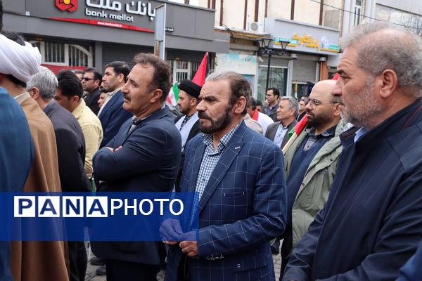 راهپیمایی روز قدس در شهرستان سرعین