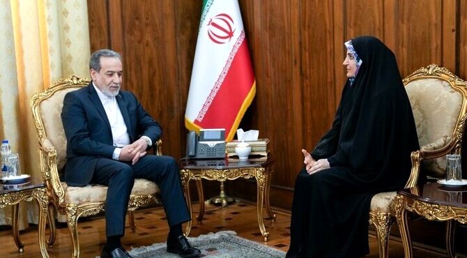 پیام مهدیه اسفندیاری پس از دیدار با عراقچی