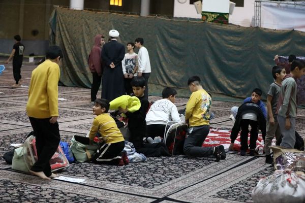 مراسم اعتکاف دانش آموزی در مسجد اعظم و مصلای قدس قم