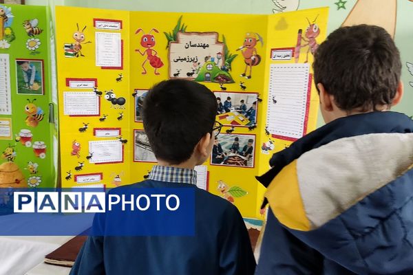دستاوردهای خلاقانه دانش‌آموزی در دبستان پسرانه پانزده خرداد شهرری