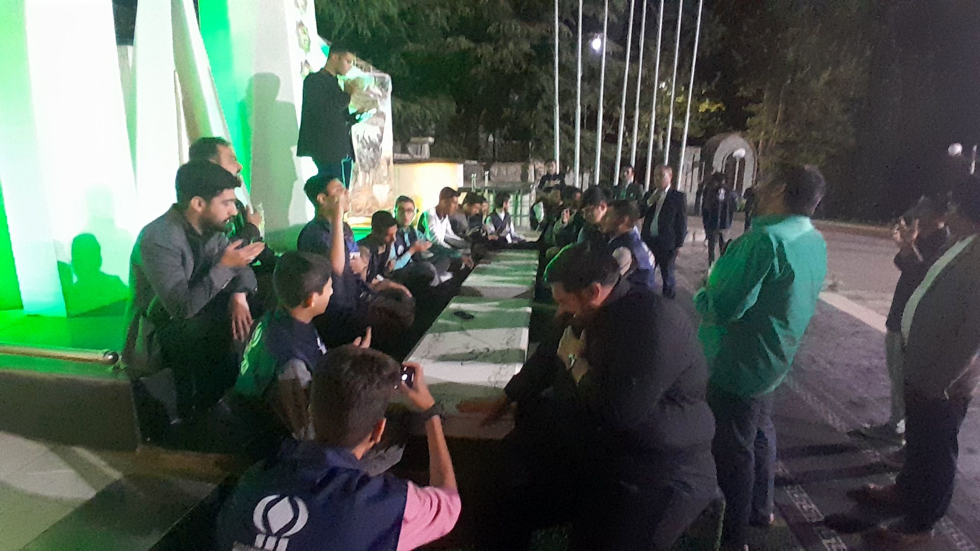 مراسم شب شهادت امام صادق(ع) در اردوی ملی پسران مسئله‌محور پانا