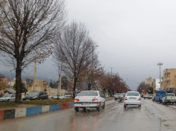 لردگان زیر باران، طراوت زمستانی در دل کوهستان