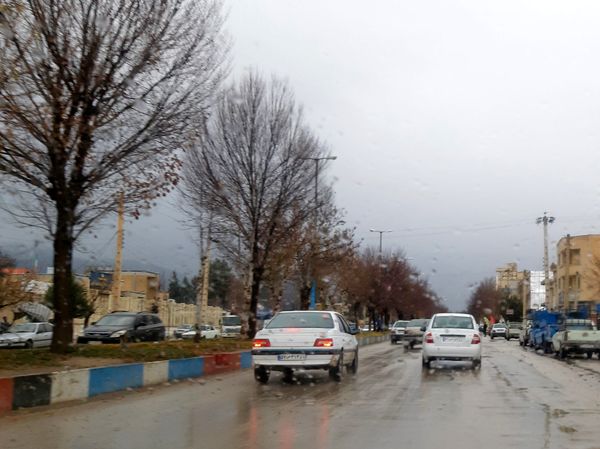 لردگان زیر باران، طراوت زمستانی در دل کوهستان