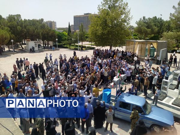 اجتماع مردم کاشمر در سرکوب رژیم صهیونسیتی 