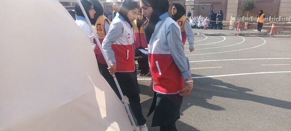 مانور آمادگی برای مقابله با بحران در آموزشگاه دخترانه راز