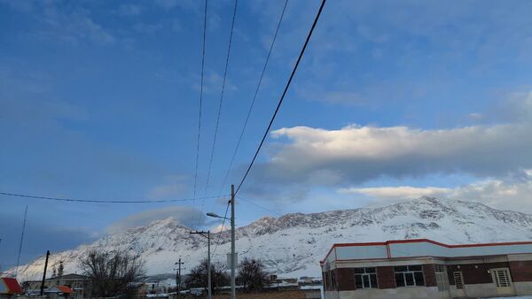 بارش اولین برف پاییزی در روستای نورآباد شازند