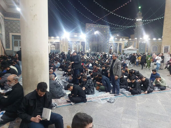 مراسم احیاء سومین شب قدر در حرم حضرت معصومه(س)