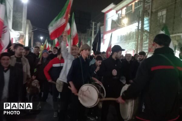 تجمع پرشور مردم در میدان‌های  اصلی شهر صباشهر 