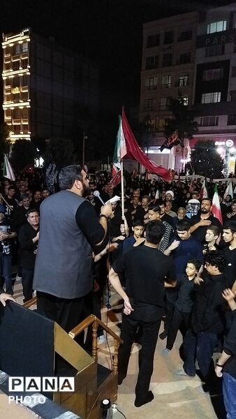 شب تاسوعا در بلوار فضل نیشابور 