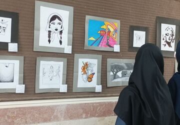برگزاری نمایشگاه هفته مشاغل در هنرستان ۱۷ شهریور منطقه بیرانوند 