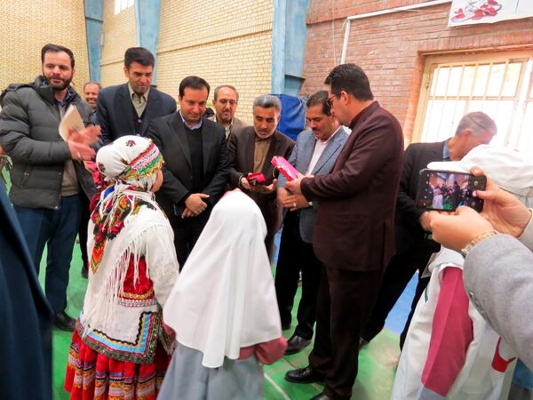 آیین برگزاری زنگ سپاس معلم در مدرسه خانکلابی بجنورد
