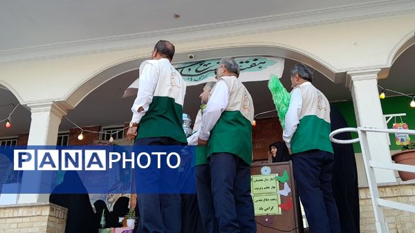 آغاز مهر با حضور خادمین حرم امام رضا(ع) در مدرسه عباسقلی رهگذر شهریار