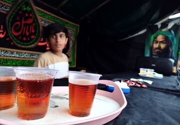 برپایی موکب نوجوانان قاسم‌بن‌الحسن (ع) در آمل 