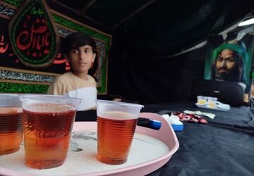 برپایی موکب نوجوانان قاسم‌بن‌الحسن (ع) در آمل 