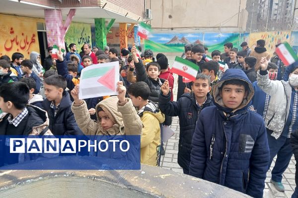 جشن‌ روز غزه در مدارس رودهن 