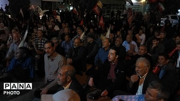 دویست و شانزدهمین شب از اجتماعات مردمی بلوار فضل نیشابور در قاب پانا 