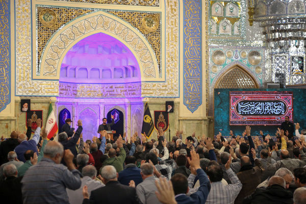 حال و هوای حرم مطهر رضوی در شب وفات حضرت زینب سلام الله علیها