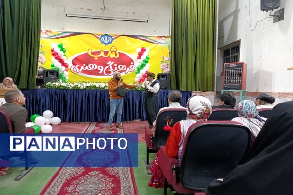 برگزاری مراسم شب فرهنگی و هنری در فاروج