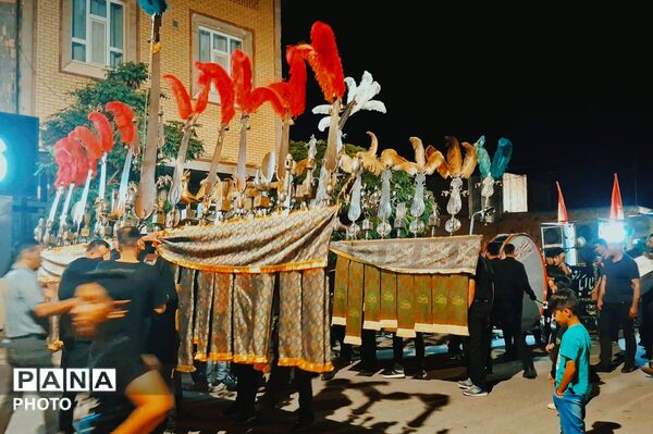 شب تاسوعای حسینی در شهر بهمن