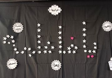 مراسم ایام فاطمیه در دبستان دخترانه بعثت ۲