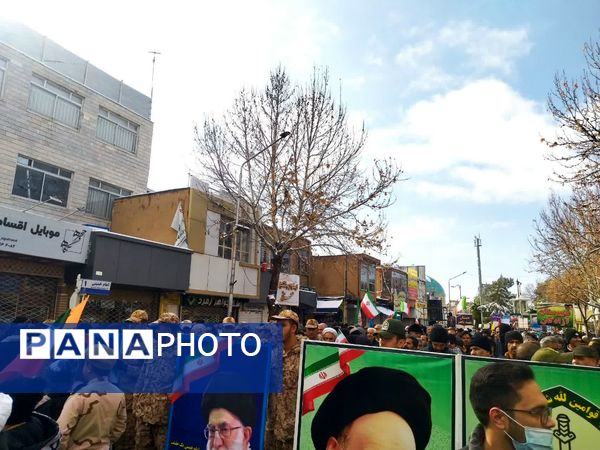 حماسه حضور مردم کاشمر در ۲۲ بهمن از قاب پانا