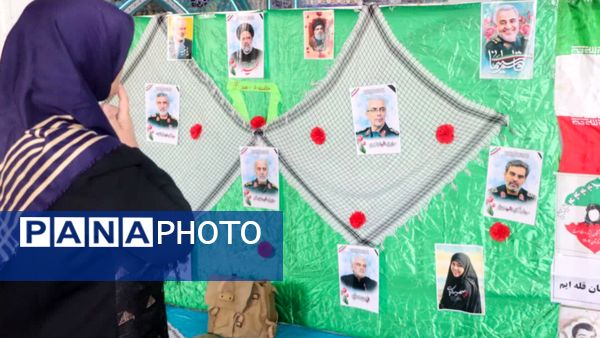 برپایی نمایشگاه دفاع مقدس در مسجد جامع قروه 