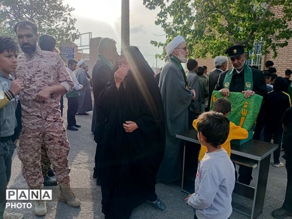 حضور خادمان حرم امام رضا (ع) در روستای آبنیه