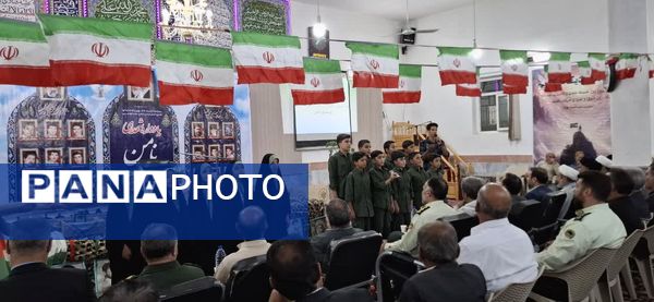 برگزاری یادواره شهدا در روستای نامن شهرستان داورزن