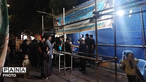 موکب شهدای روستای آهوان در صد و بیست و دومین شب