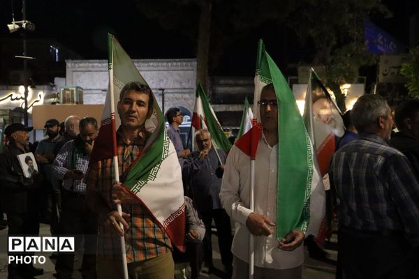  نیشابور در میدان خونخواهی ،شبی دیگر از حماسه آفرینی مردمی نیشابور در قاب پانا 