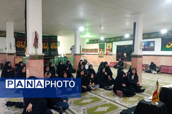 آیین شام غریبان دختران زینبی در آشخانه