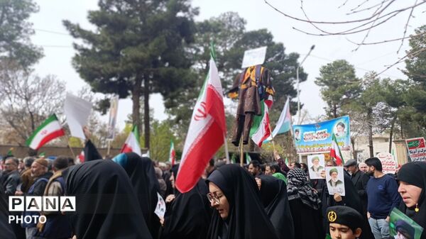 حضور حماسی مردم در راهپیمایی روز قدس در نیشابور 