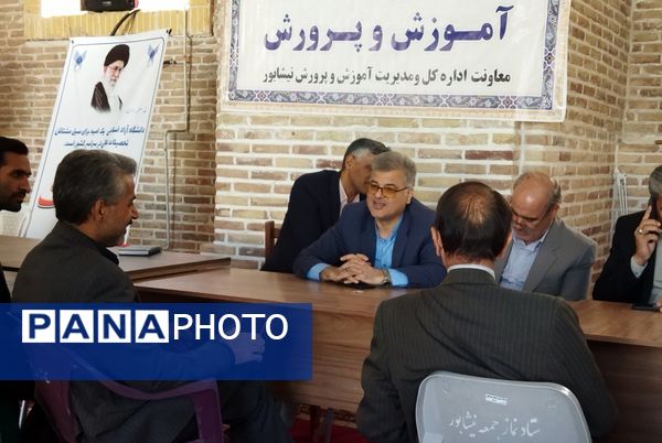 گذری بر میز خدمت اداره آموزش و پرورش نیشابور در نماز جمعه این هفته 