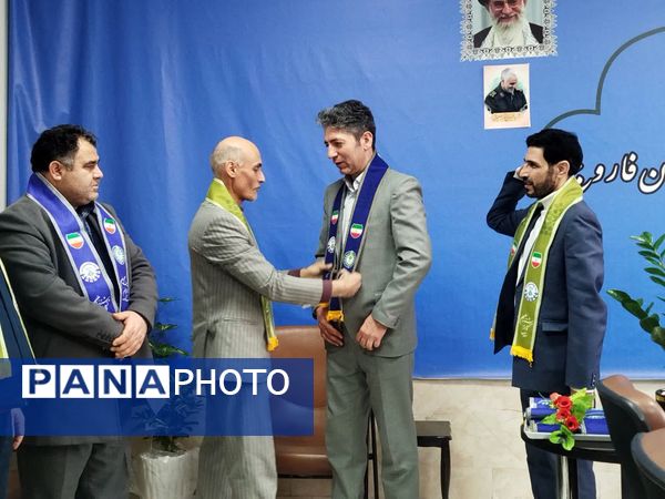 دیدار رئیس سازمان دانش‌آموزی شهرستان فاروج با مدیر جدید آموزش و پرورش این شهر