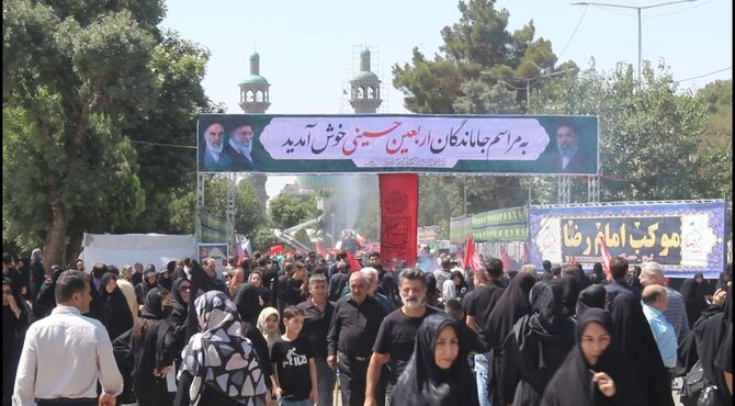جاماندگان اربعین در کرج مسیر میانجاده تا امامزاده محمد(ع) 